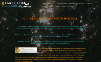 lakefieldliteraryfestival.com screenshot