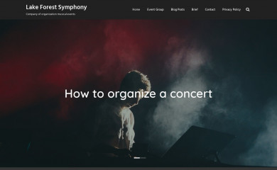 lakeforestsymphony.org screenshot