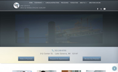 lakegenevaoralsurgery.com screenshot