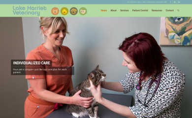 lakeharrietvet.com screenshot