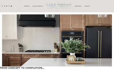 lakenormangranite.com screenshot