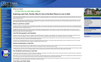lakeparkflorida.net screenshot