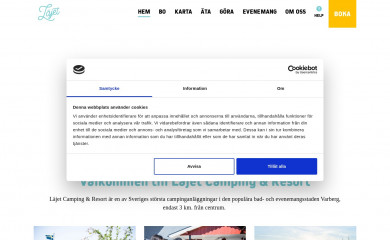 lajetscamping.se screenshot