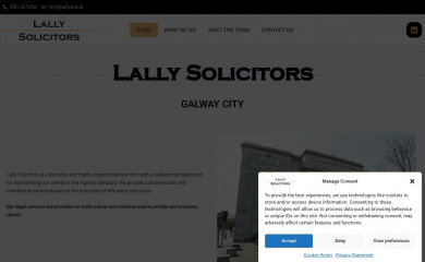 lallylaw.ie screenshot