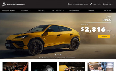 lamborghiniofbellevue.com screenshot