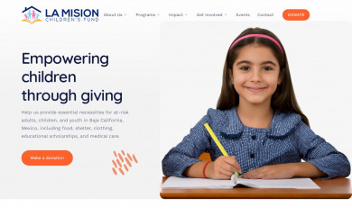 lamisionchildrensfund.org screenshot