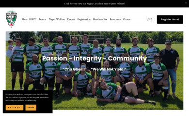 lanarkhighlandersrfc.com screenshot