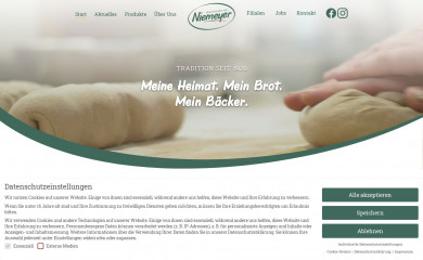 landbaeckerei-niemeyer.de screenshot