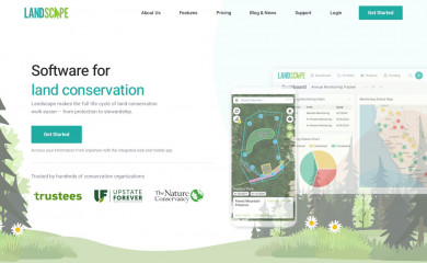 landconservationsoftware.com screenshot