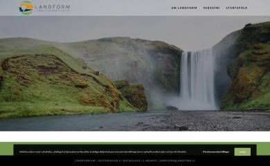 landform.is screenshot