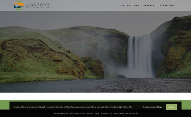 landform.is screenshot