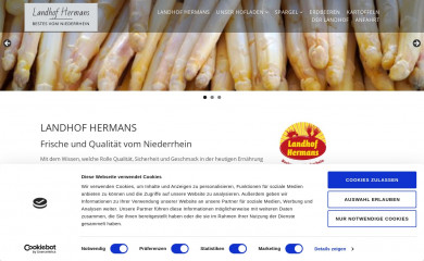 landhof-hermans.de screenshot