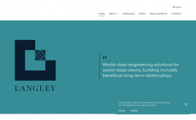 langleyholdings.com screenshot