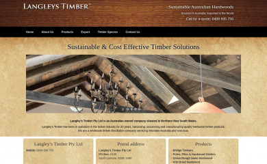 langleystimber.com screenshot