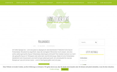 lanisleckerecke.de screenshot