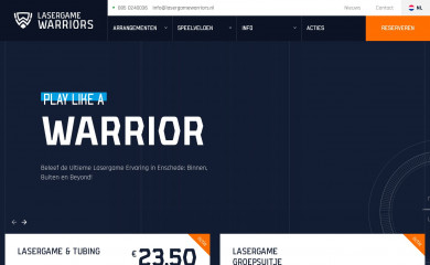 lasergamewarriors.nl screenshot