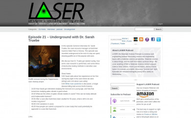 laserpodcast.com screenshot