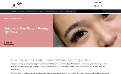 lashartisan.com.au screenshot