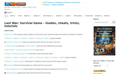 lastwartutorial.com screenshot
