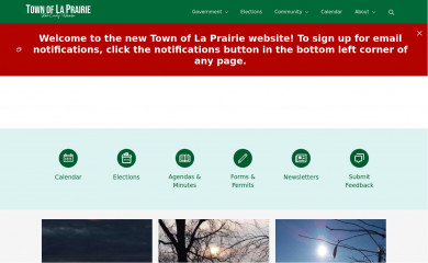 laprairiewi.gov screenshot