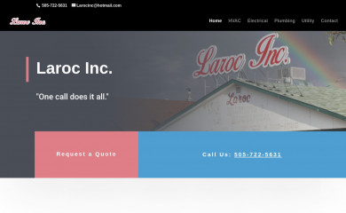 larocrefrigeration.com screenshot