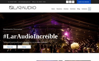 laraudio.mx screenshot