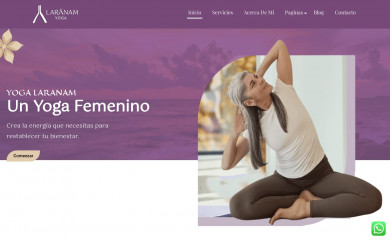 laranamyoga.com screenshot