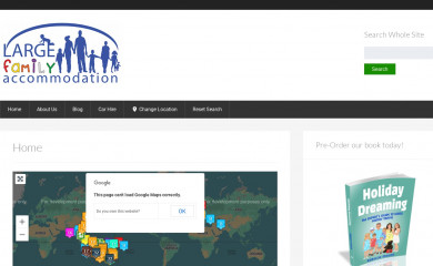 largefamilyaccommodation.com screenshot