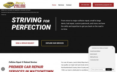 larrysbodyshop.net screenshot