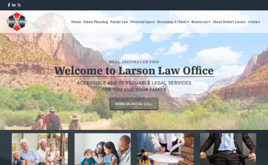 larsonlawaz.com screenshot