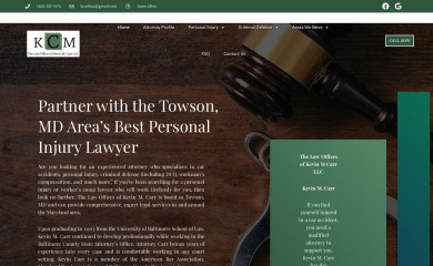 lawofficesofkevinmcarr.com screenshot