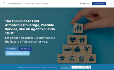 lawlerinsurance.com screenshot