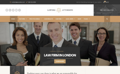 https://lawyers.thememove.com screenshot