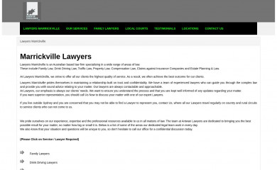 lawyersmarrickville.com.au screenshot