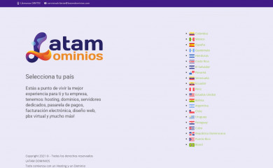 latamdominios.com screenshot