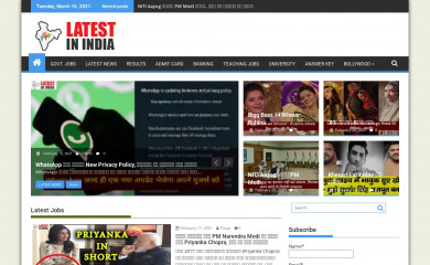 latestinindia.in screenshot