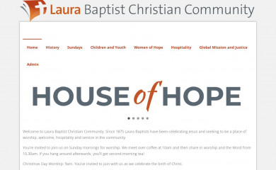 laurabaptist.org.au screenshot