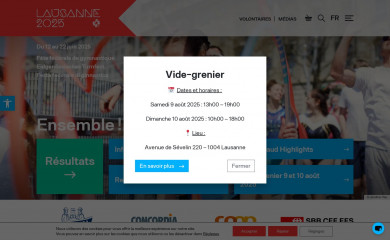lausanne2025.ch screenshot
