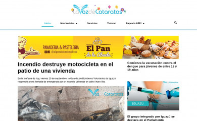 lavozdecataratas.com screenshot