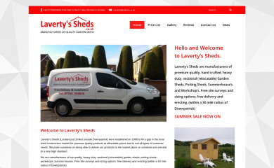 lavertyssheds.co.uk screenshot