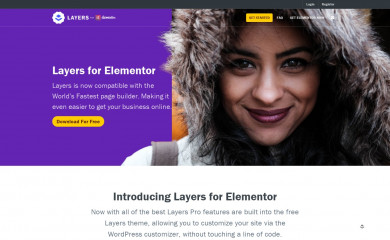 https://www.layerswp.com/ screenshot