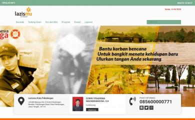 lazismupekalongan.org screenshot