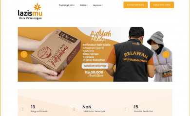 lazismupekalongan.org screenshot