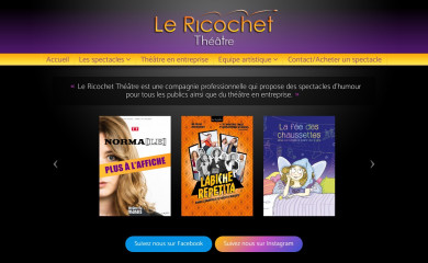le-ricochet-theatre.fr screenshot
