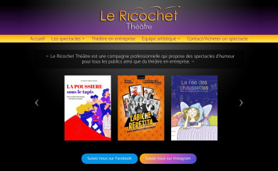 le-ricochet-theatre.fr screenshot