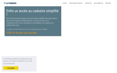 lecadastre.com screenshot