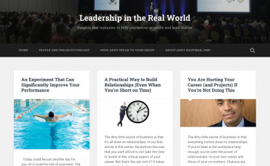 leadershipintherealworldblog.com screenshot