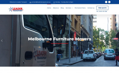 leadertransport.com.au screenshot