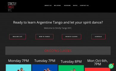learnargentinetango.com screenshot