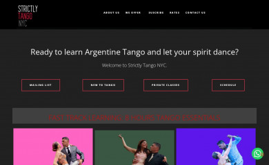 learnargentinetango.com screenshot